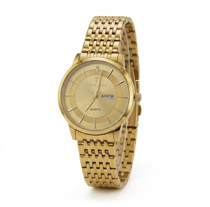 CAIRO Gold Dial with Gold Band Watch