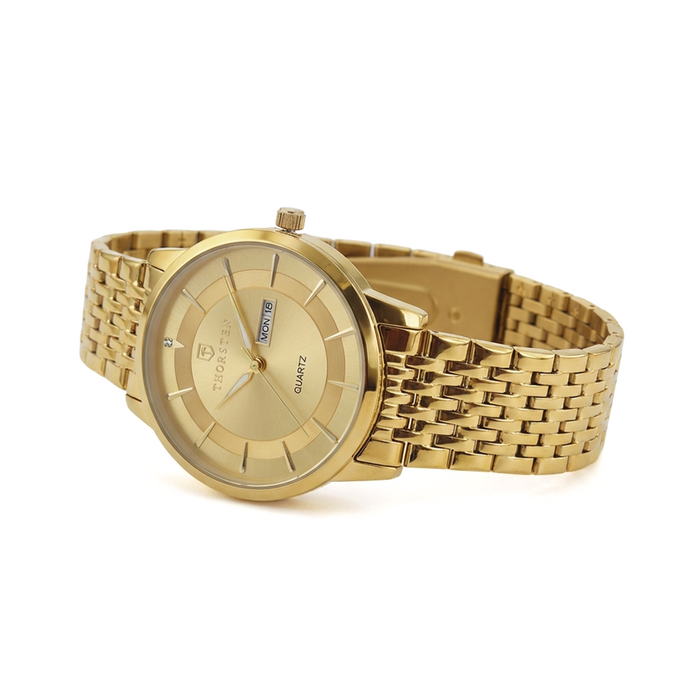 CAIRO Gold Dial with Gold Band Watch
