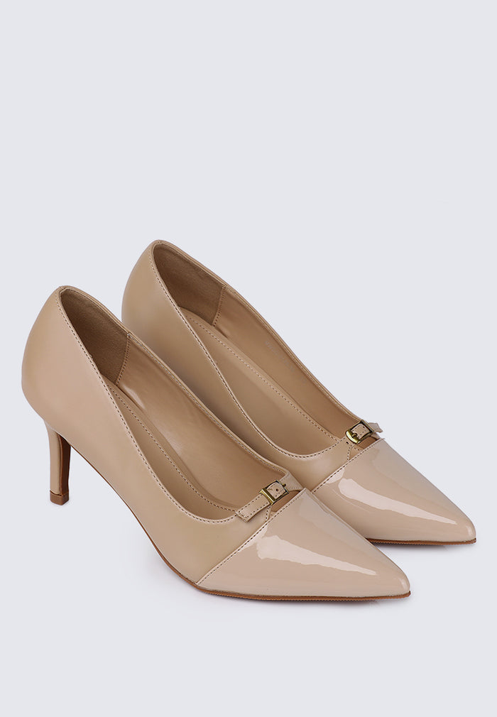 Callen Pointed Toe Pumps (Nude)
