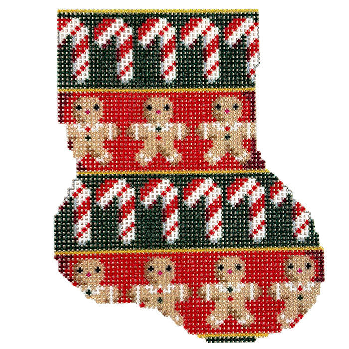 Candy Canes Mini Sock
