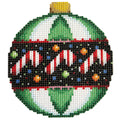 Candy / Green Stripes Ornament