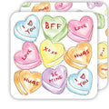 Candy Hearts Coasters