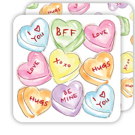 Candy Hearts Coasters