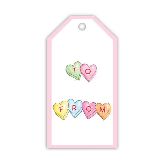 Candy Hearts Tags