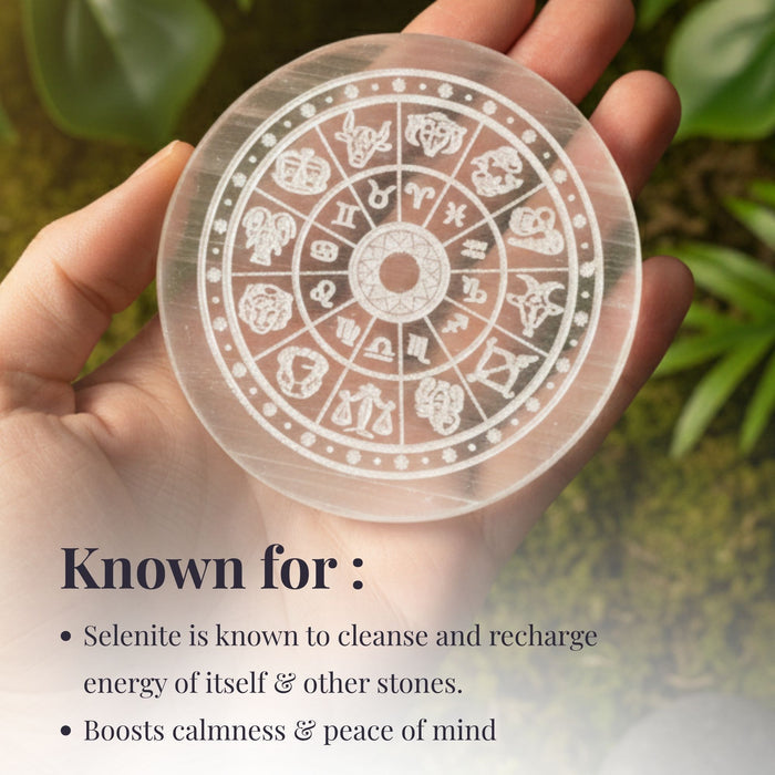 Celestial Selenite Charging Plate