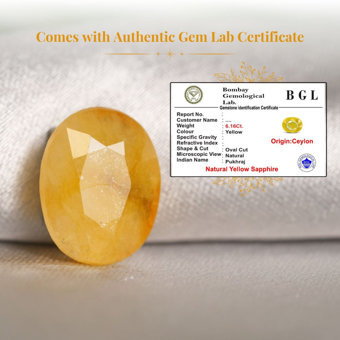 Ceylon Yellow Sapphire (Pukhraj)
