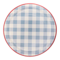 Chambray Gingham Paper Plates