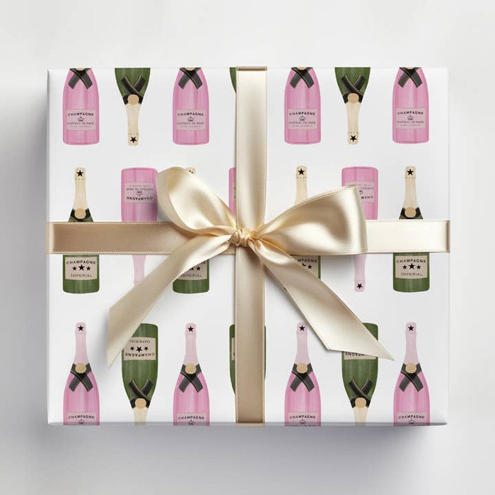 Champagne Bottle Gift Wrap