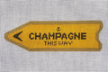 Champagne This Way Large - Orange