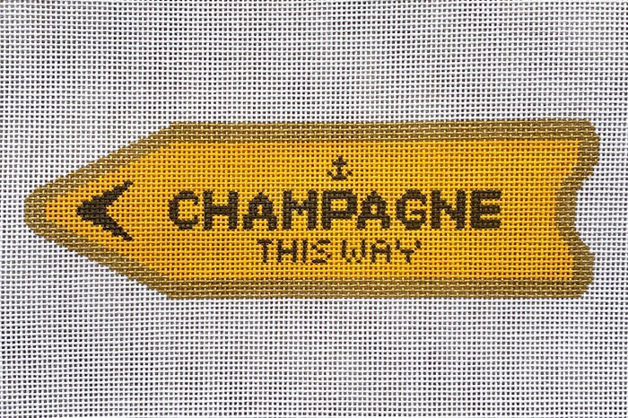 Champagne This Way Large - Orange