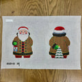Checker Coat Two-Sided Santa