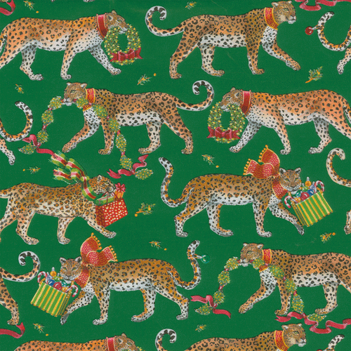 Christmas Leopards Gift Wrap