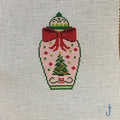 Christmas Pink Ginger Jar