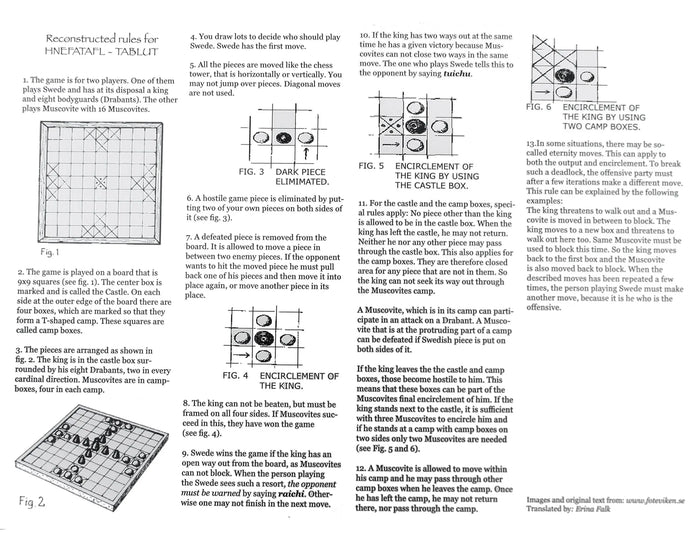 Viking Hnefatafl Rules Instructions - Viking Games