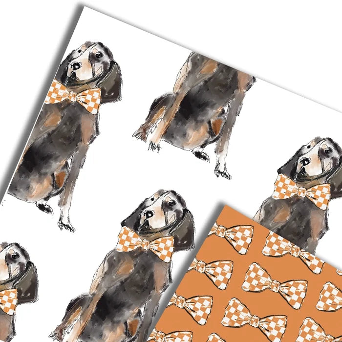 Coonhound Gift Wrap Sheets