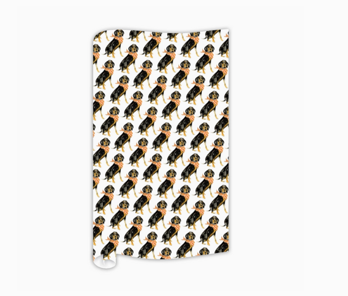 Coonhound Gift Wrap
