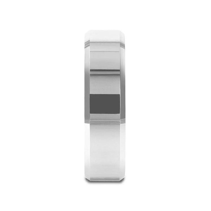 CORINTHIAN Beveled Tungsten Carbide Ring - 4mm - 12mm