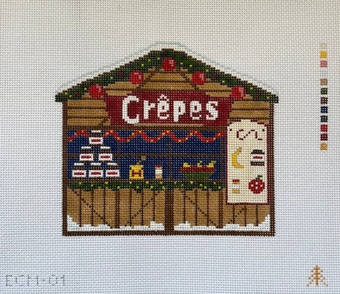 Crepe Christmas Market Stand