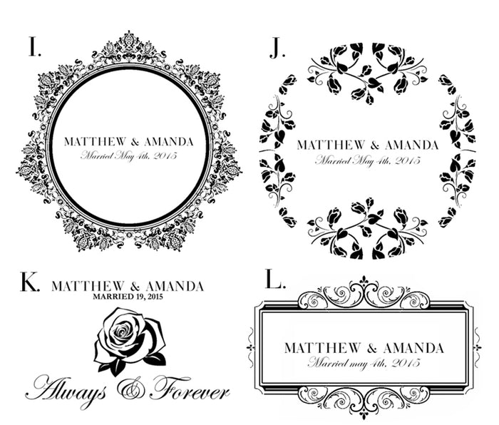 Custom Engraved Chocolate Dark Wooden Wedding Ring Box