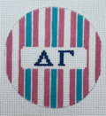 Delta Gamma Stripe Round