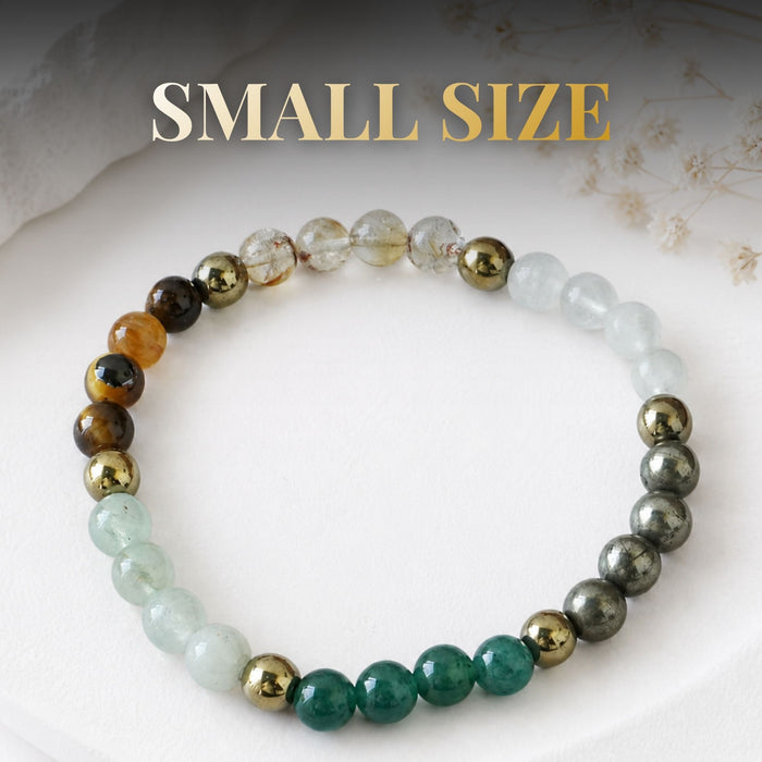 Dhanlabh Band with Pyrite, Tiger Eye, Citrine, Aventurine, Sphatik & Jade Beads
