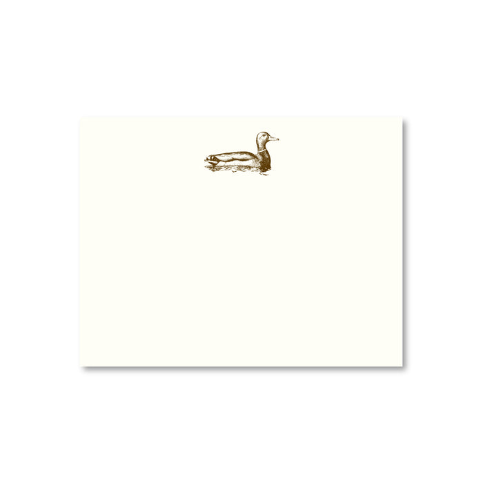 Duck Etched Note Cards
