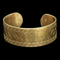Elder Futhark Runic Cuff Bracelet - Viking Jewelry