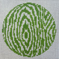 Faux Bois Round - Green