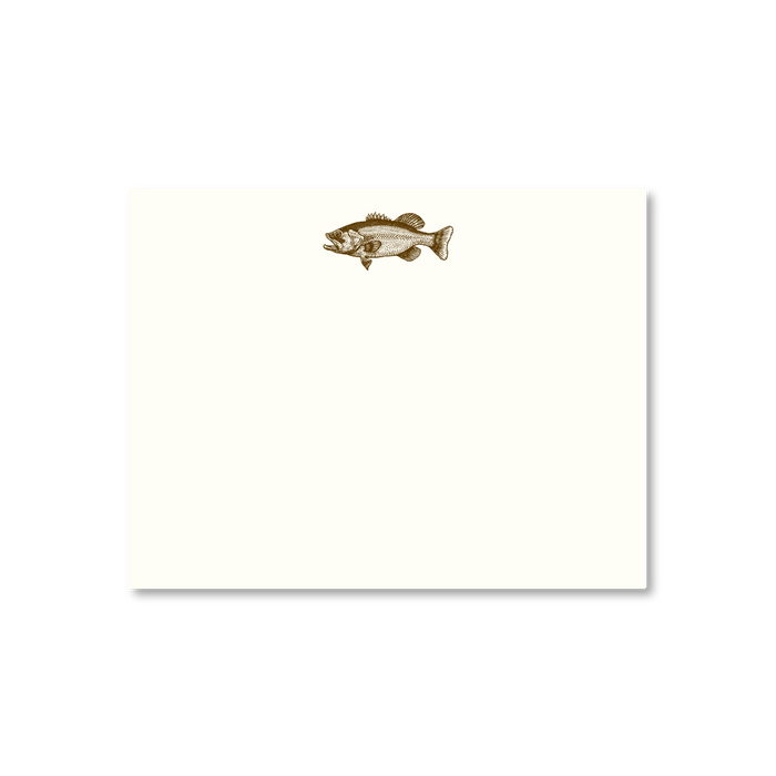 Fishing Etched Note Cards