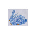 Fishnet Crouching Bunny - Blue