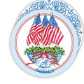 Flags in Chinoiserie Planter Coasters
