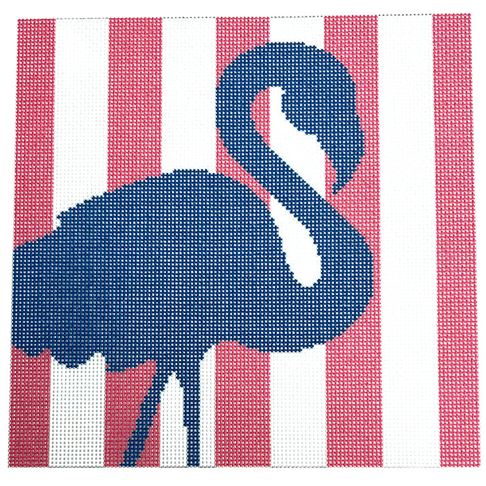 Flamingo on Hot Pink