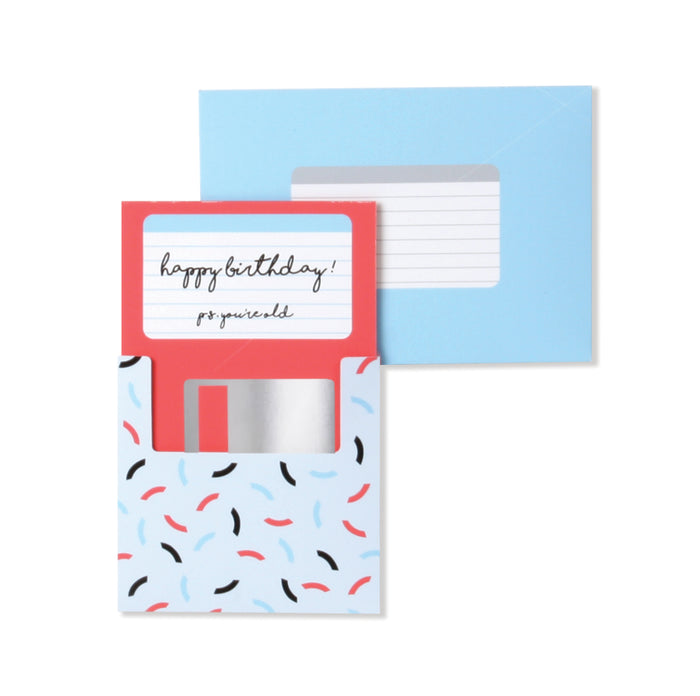 Floppy Disk Birthday Card