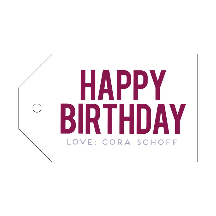 Gift Tag - Birthday T100