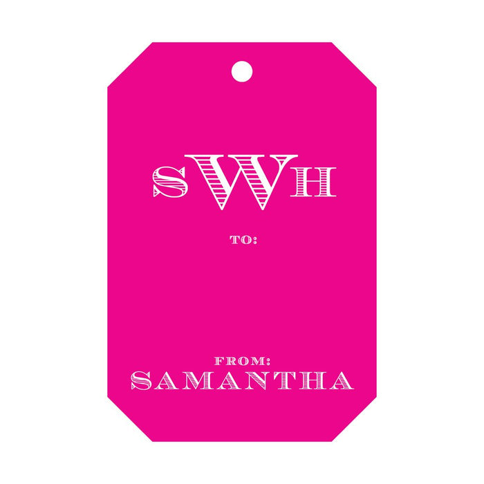 Gift Tag - Monogram T253