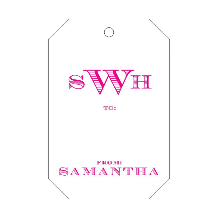 Gift Tag - Monogram T253