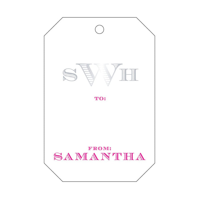 Gift Tag - Monogram T253
