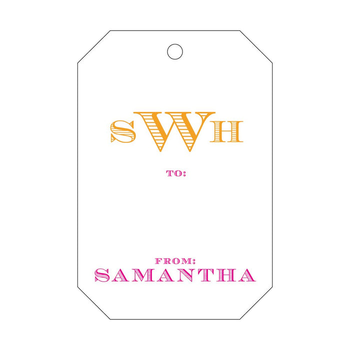Gift Tag - Monogram T253