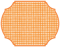 Gingham Orange Paper Placemats