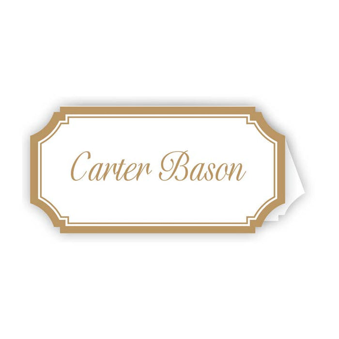 Gold Border Place Cards