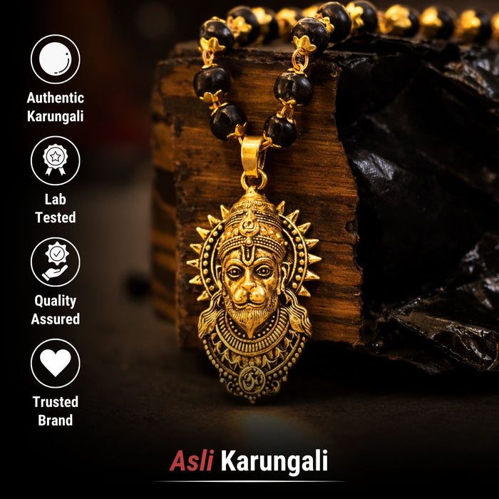 Gold Plated Bajrangbali Karungali Necklace