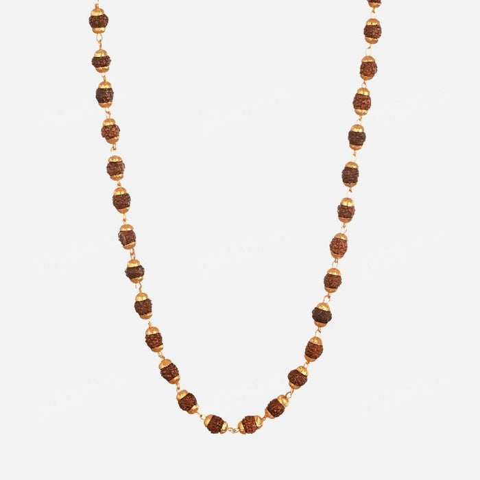 Gold Plated Eternal Grace Rudraksha Mala