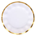 Gold & White Dessert Bowl
