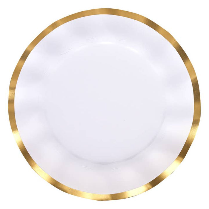 Gold & White Dessert Bowl