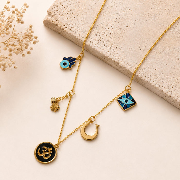 Golden Energy Charms Necklace