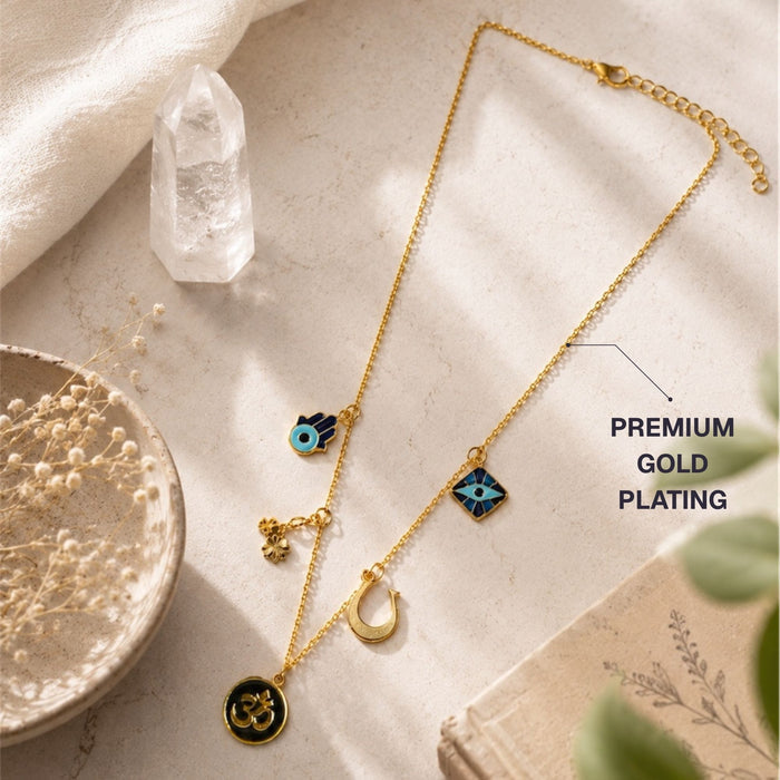Golden Energy Charms Necklace
