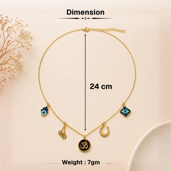 Golden Energy Charms Necklace