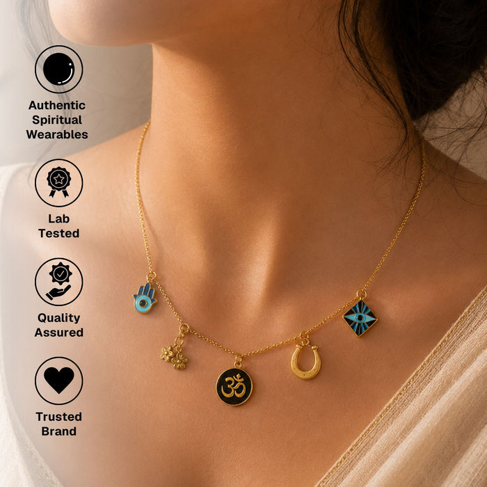Golden Energy Charms Necklace