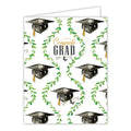 Grad Caps & Green Vines Card