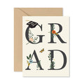 GRAD Floral Card